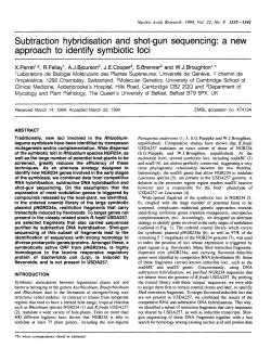 Subtraction hybridisation and shot-gun sequencing: a new approach