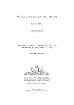 Dimension estimates for Kakeya sets defined in an axiomatic setting