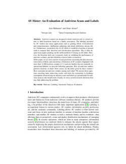 AV-Meter: An Evaluation of Antivirus Scans and Labels