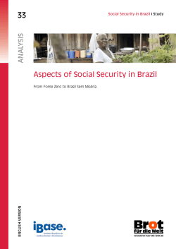 Aspects of Social Security in Brazil