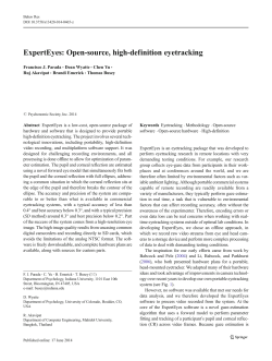 ExpertEyes: Open-source, high-definition eyetracking