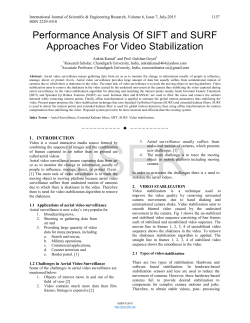 Performance Analysis Of SIFT and SURF Approaches
