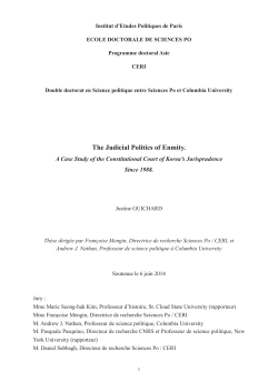 The Judicial Politics of Enmity.