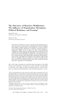 The Outcomes of Homeless Mobilization