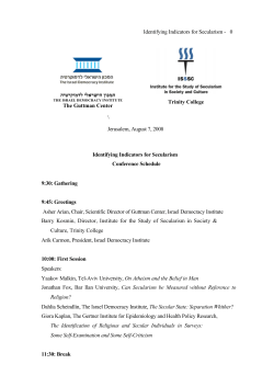 Identifying Indicators for Secularism