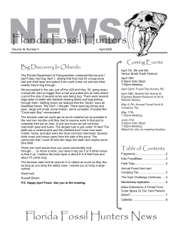 April 2006 - Florida Fossil Hunters