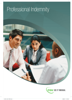 Professional Indemnity