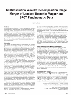 Multiresolution Wavelet Decomposition Image Merger of Landsat