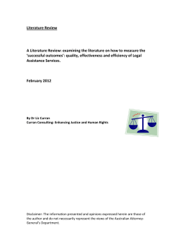 A Literature Review: examining the literature on how to measure the