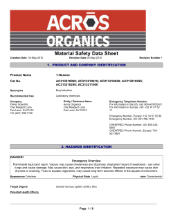 1. product and company identification