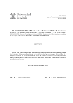 DR. D. SANCHO SALCEDO SANZ, Profesor Titular de Universidad