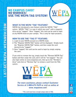 1.877.GET.WEP A &bull; WEP ANO W .COM 1.877.GET.WEP A &bull; WEP