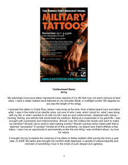 1 Undisclosed Name Army My seemingly innocuous tattoo