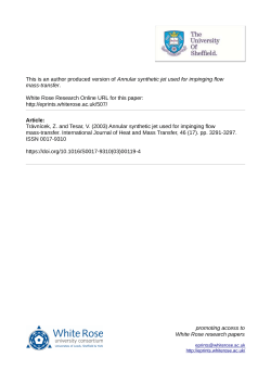 Annular synthetic jet used for impinging flow mass