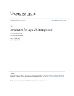 Introduction [to Legal US Immigration] - Upjohn Research