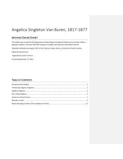 Angelica Singleton Van Buren - Thomas Cooper Library