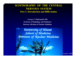 scintigraphy of the central nervous system