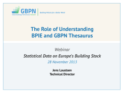 BUILD UP Webinar Data 5 Jens Laustsen &ndash; BPIE, GBPN Thesaurus