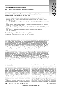 OH-initiated oxidation of benzene