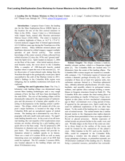 A Landing Site for Human Missions to Mars in Gusev Crater. A. Z.