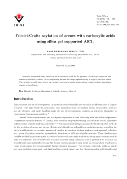 Friedel-Crafts acylation of arenes with carboxylic acids using silica