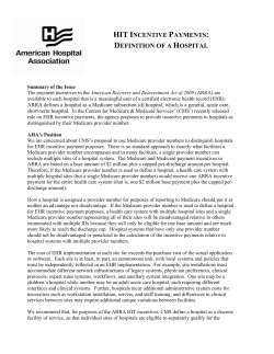 hit incentive payments: definition of a hospital