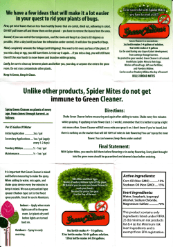 Unlike other products, Spider Mites do not get