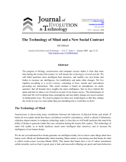 The Technology of Mind and a New Social Contract