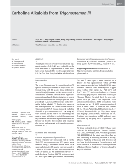 Carboline Alkaloids from Trigonostemon lii