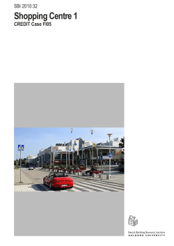 Shopping Centre 1 - Statens Byggeforskningsinstitut