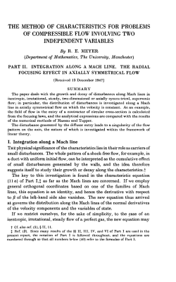 the method of characteristics for problems of compressible flow