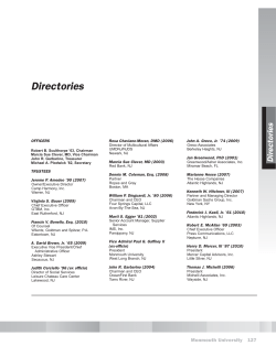 Directories - Monmouth University