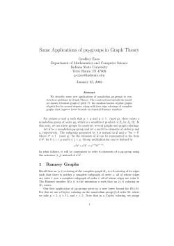 Some Applications of pq-groups in Graph Theory