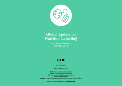 Global Update on Nutrition Labelling
