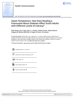 Sweet Temptations: How Does Reading a Fotonovela About