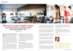 How fit is your condo`s gym?