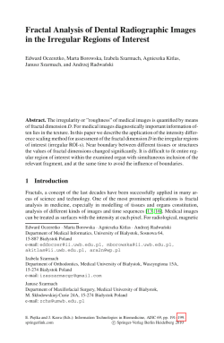 Fractal Analysis of Dental Radiographic Images in the Irregular