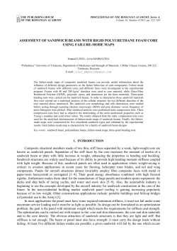 assesment of sandwich beams with rigid polyurethane foam core