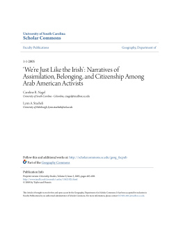 Narratives of Assimilation, Belonging, and Citizenship Among Arab