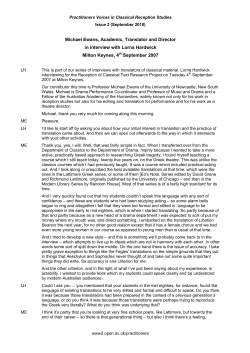 Following on from that was - what I didn`t ask and what I wished I`d