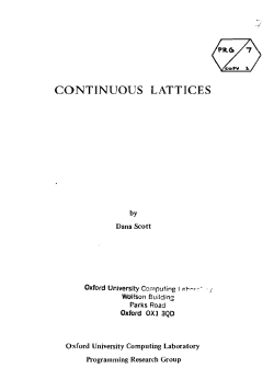 continuous lattices