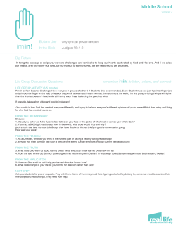 Identity Week 2 - Real Life Christian Church