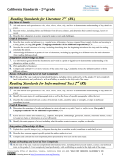 California Standards Grade 2 - Common Core Connect