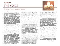 December VOICE 2015 - St. Andrew United Methodist Church