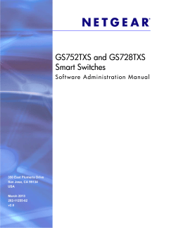 GS752TXS and GS728TXS Software Administration Manual