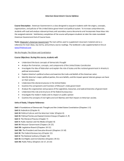 American Government syllabus