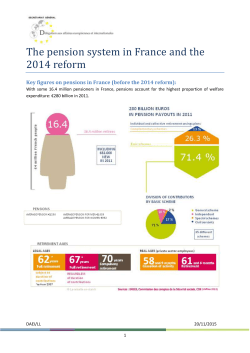 The French pension system