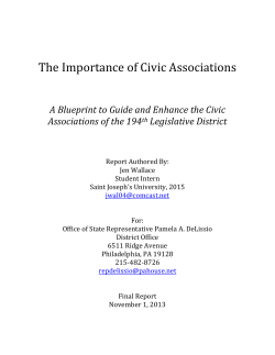 The Importance of Civic Associations