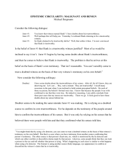 EPISTEMIC CIRCULARITY