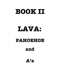 Lava Pahoehoe and A`a